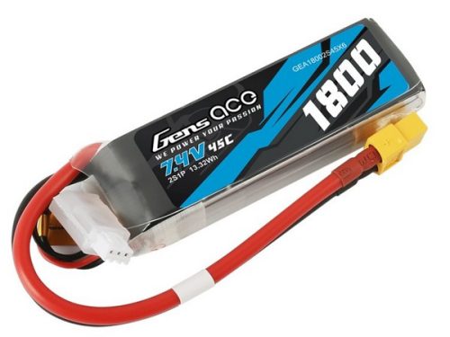Gens ace  G-Tech 1800mAh 7.4V 45C 2S1P Lipo