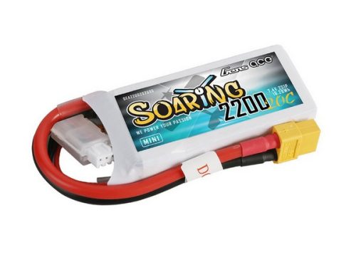 Gens ace Soaring 7.4V 2200mAh 20C 2S1P Rövid Lipo akku  XT60 