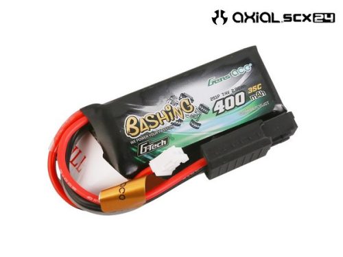 Gens ace 7.4V 400mAh 2S1P 35C Lipo akku, Axial SXC24
