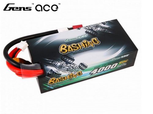 Gens ace shorty 7.4V 4000mAh 60C Lipo akku kemény tokos (T Deans)