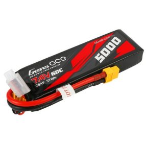   Gens ace  7.4V 5000mAh 60C 2S1P  Lipo akku XT60 (PC tok) Traxxas 