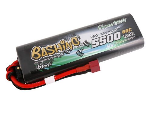 Gens ace Bashing HV 7,6V 5500mAh 60C kemény tokos LiPo akkumulátor (T Deans)