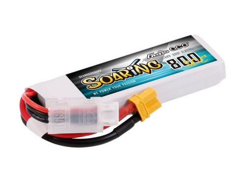 Gens Ace Soaring 7.4V 800mAh 30C Lipo akku XT30