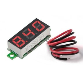   Digitális akkumulátor feszültség mérő piros 0.28 colos kijelzővel