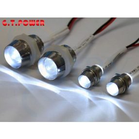   GT Power L4 LED világítás fehér (2db 10mm, 2db 6mm , foglalattal)