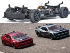HNR DODGE CHALLENGER 1:10 brushless 4WD onroad  RTR  autómodell piros (HNR Panther)
