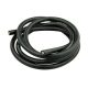 Szilikon kábel 10 mm2 (7 AWG) Fekete 50cm