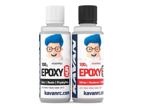 KAVAN Epoxy, 5 perces két komponensű ragasztó 2x100g