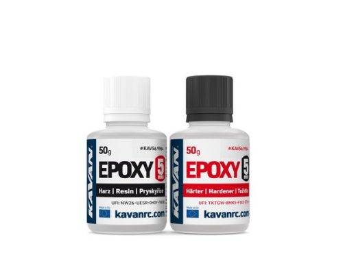 KAVAN Epoxy, 5 perces két komponensű ragasztó 2x50g