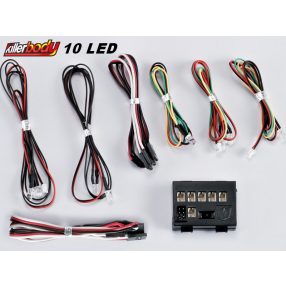   Killerbody 10 LED élethű RC vezérelt LED világítás készlet