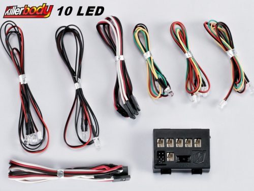 Killerbody 10 LED élethű RC vezérelt LED világítás készlet