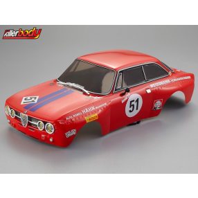   KILLERBODY 1:10 ALFA ROMEO 2000 GTAM festett Lexan karosszéria (190mm)