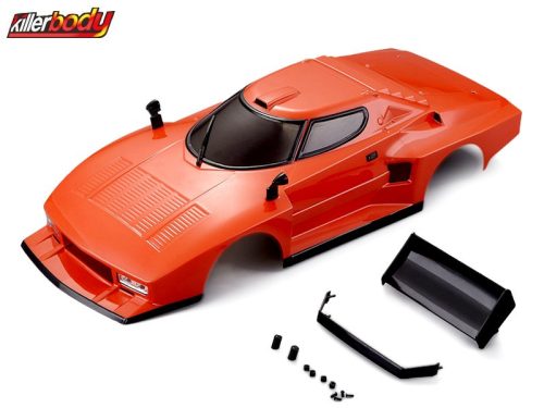 Killerbody 1:10 Lancia Stratos 1977 festett karosszéria (195mm) narancs