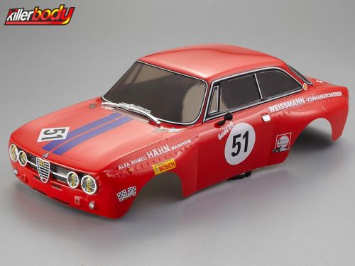 KILLERBODY 1:10 ALFA ROMEO 2000 GTAM festetlen Lexan karosszéria (190mm)
