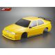 KILLERBODY 1:10  ALFA ROMEO 155 GTA festett Lexan karosszéria sárga (195mm) 