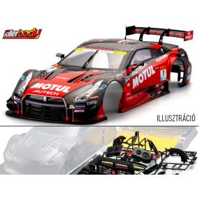   Killerbody 1:10 Nissan Motul Autech GT-R Nismo R35 festetlen Lexan karosszéria (195mm)
