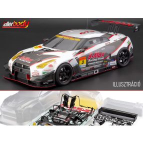   Killerbody 1:10 Nissan B-MAX NDDP GT-R Nismo GT3  festetlen Lexan karosszéria (195mm)
