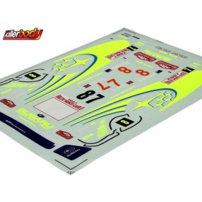 Killerbody 1:10 Subaru Impreza WRC 2007 Racing matrica készlet   Killerbody 1:10 Subaru Impreza WRC 2007 Racing matrica készlet