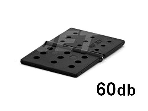 (RENDELÉSRE) MPJET műanyag zsanér 26 x 39mm, 60db fekete