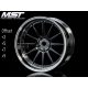 MST 1:10 Drift On-Road 26mm Ofszet állítható, 12 küllős króm - fekete króm felni 4 db