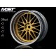 MST 1:10 On-Road 26mm Ofszet állítható, Y küllős arany-ezüst felni 4 db