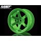 MST TE37 1:10 On-Road 26mm, Ofszet 5mm , 6 küllős zöld felni 4 db 