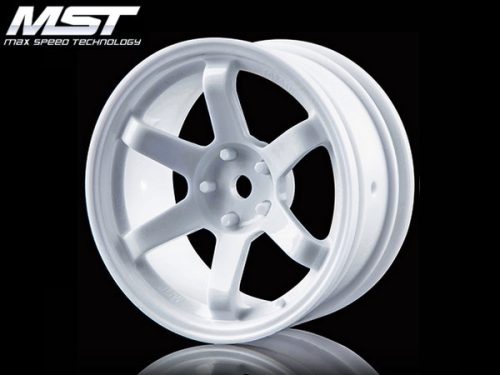 MST TE37 1:10 On-Road 26mm, Ofszet 5mm , 6 küllős fehér felni 4 db 