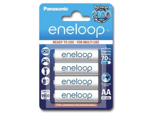 Panasonic Eneloop 1.2V 1900mAh 4db, AA, NiMH ceruza akkulátor 