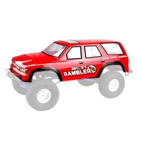 VRX Rambler MC31 1:10 festett crawler karosszéria piros (313mm)   VRX Rambler MC31 1:10 festett crawler karosszéria piros (313mm)