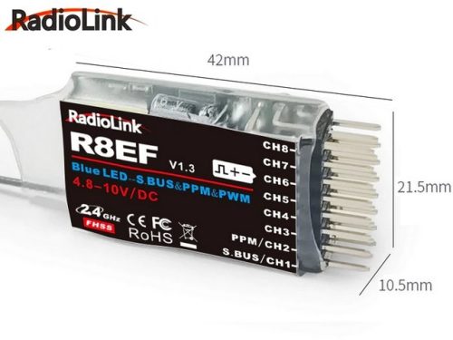 Radiolink R8EF 8 csatornás vevő  (T8FB)
