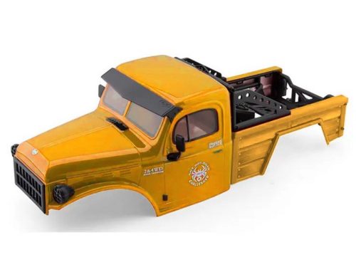 RGT festett Dodge Power wagon crawler karosszéria komplett 313mm (sárga) 