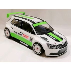 Skoda Fabia R5 1:10 festettlen karosszéria Skoda Fabia R5 1:10 festettlen karosszéria