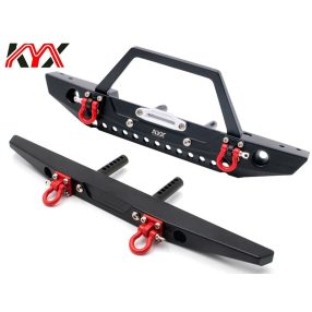   KYX 1:10  Acél crawler ütköző első, hátsó, csörlő tartó, vonószem, LED