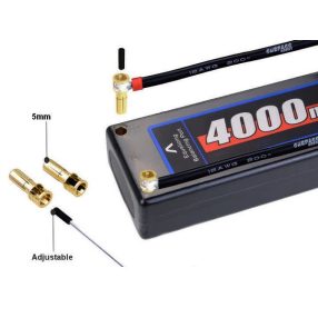 Rögzíthető aranyozott csatlakozó hasított 5mm, 1 pár Rögzíthető aranyozott csatlakozó hasított 5mm, 1 pár