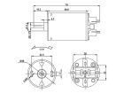 SPH 550 12T 5 pólusú külső kefés Crawler, trial motor