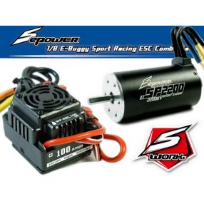 Sworkz S-epower 1:8 Brushless szett  100A / 2200KV / 3-4s Lipo   Sworkz S-epower 1:8 Brushless szett  100A / 2200KV / 3-4s Lipo