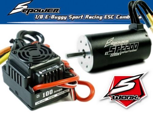 Sworkz S-epower 1:8 Brushless szett  100A / 2200KV / 3-4s Lipo