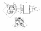 Surpass Hobby C3542-14 1450Kv Outrunner BL Motor (pl etetőhajókhoz, nagyobb repülőkhöz)