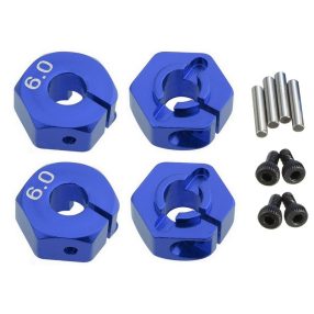 1:10 Alu kerékhatszög, vastagság: 6mm (kék) 4db 1:10 Alu kerékhatszög, vastagság: 6mm (kék) 4db