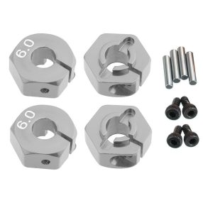 1:10 Alu kerékhatszög, vastagság: 6mm (ezüst) 4db 1:10 Alu kerékhatszög, vastagság: 6mm (ezüst) 4db