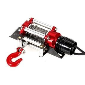 KYX RC Crawler csörlő V2 1:10 autómodellekhez (piros)