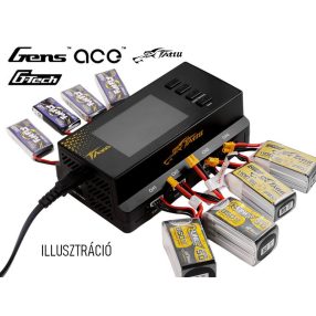   (RENDELÉSRE) Gens Ace TA300 8 az 1-ben Lipo LiHV akku töltő (AC 220V , 8x30W)