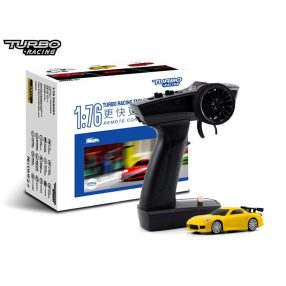   Turbo Racing 1:76 Mazda RX-7 RTR micro távirányítós autómodell sárga