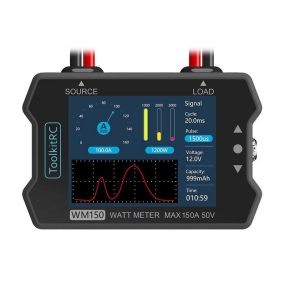   (Rendelésre) ToolkitRC WM150  Watt Meter 150A (akku, szervó tesztelő, watt mérő műszer)