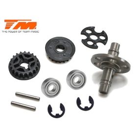 TM E4JS II Spur tengely + szijkerék + csapágy