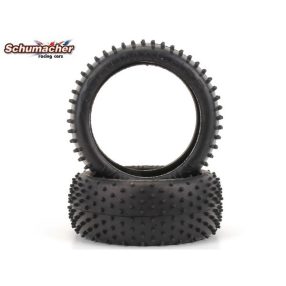 (RENDELÉSRE) Schumacher  Mini Spike 1:8th Tyre  Yellow 2db