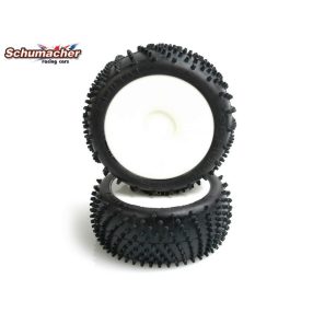   (RENDELÉSRE) Schumacher SPIRAL 1/8 Buggy kerék  (Silver) 2db