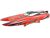 Volantex Atomic Brushless RTR menetkész versenyhajó piros (70cm)