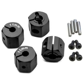 1:10 Alu kerékhatszög, vastagság: 11mm (fekete) 4db 1:10 Alu kerékhatszög, vastagság: 11mm (fekete) 4db
