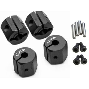 1:10 Alu kerékhatszög, vastagság: 12mm (fekete) 4db 1:10 Alu kerékhatszög, vastagság: 12mm (fekete) 4db